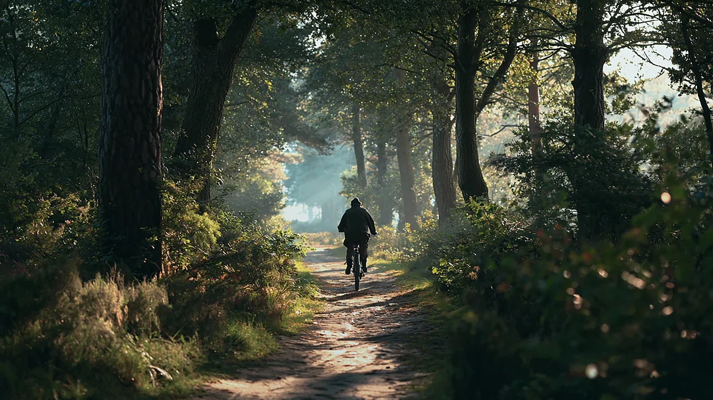 Herbstwald in Österreich mit farbenprächtigen Bäumen